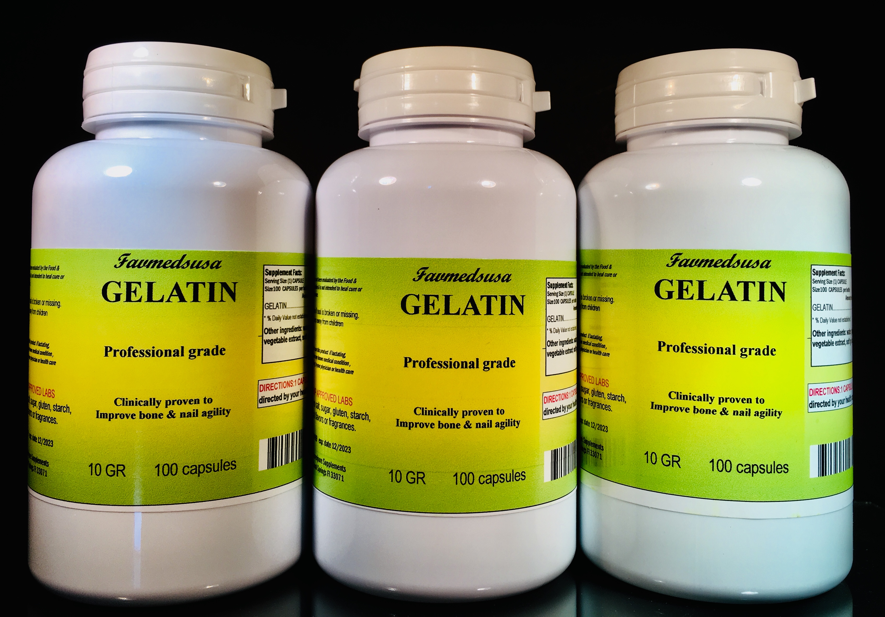 Gelatin - 300 (3x100) capsules